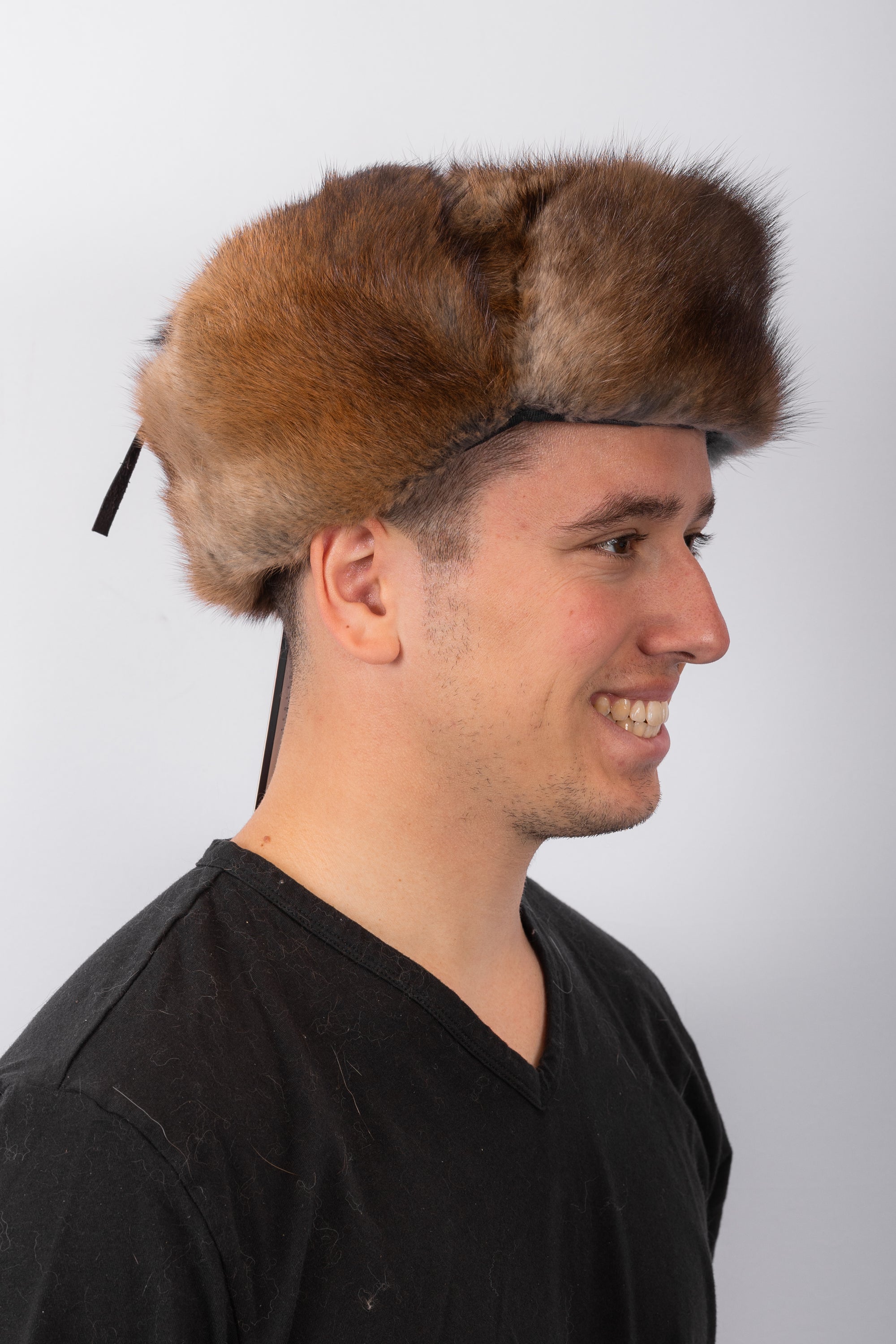 Natural Muskrat Trooper Hat