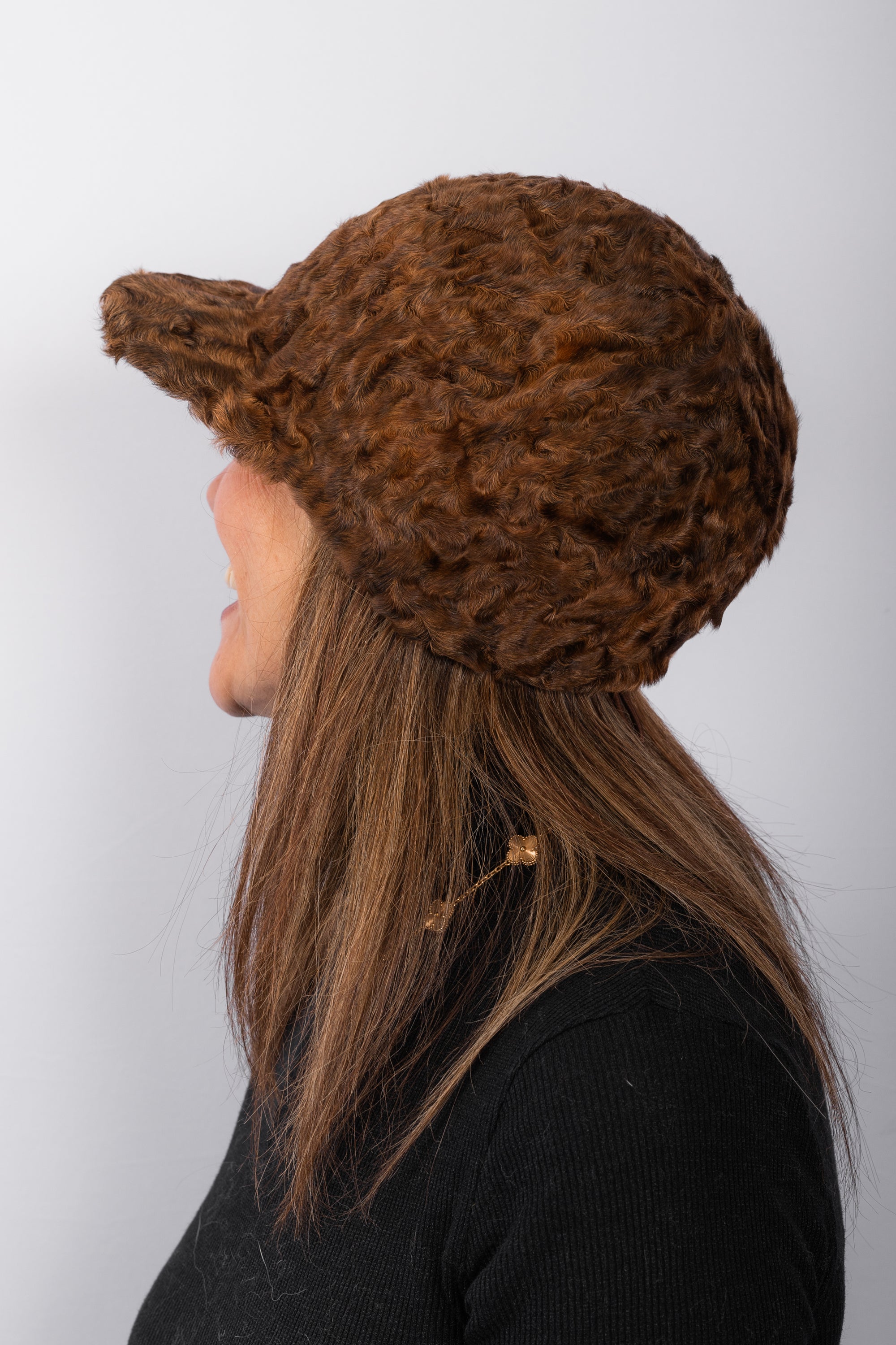 Whiskey Swakara Lamb Hat