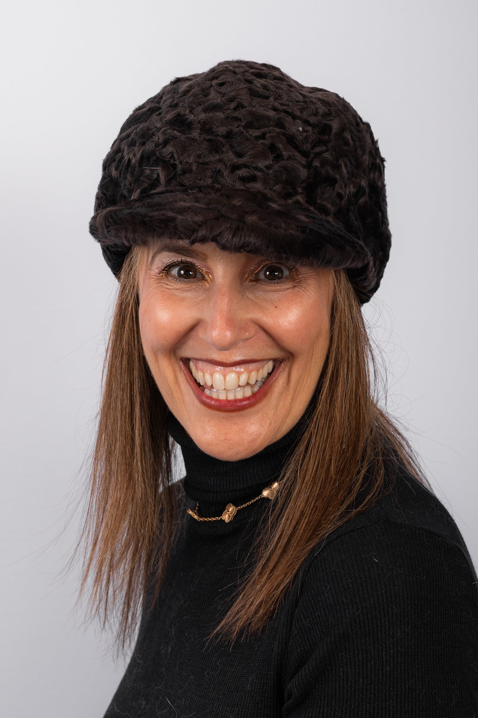 Espresso Swakara Lamb Hat