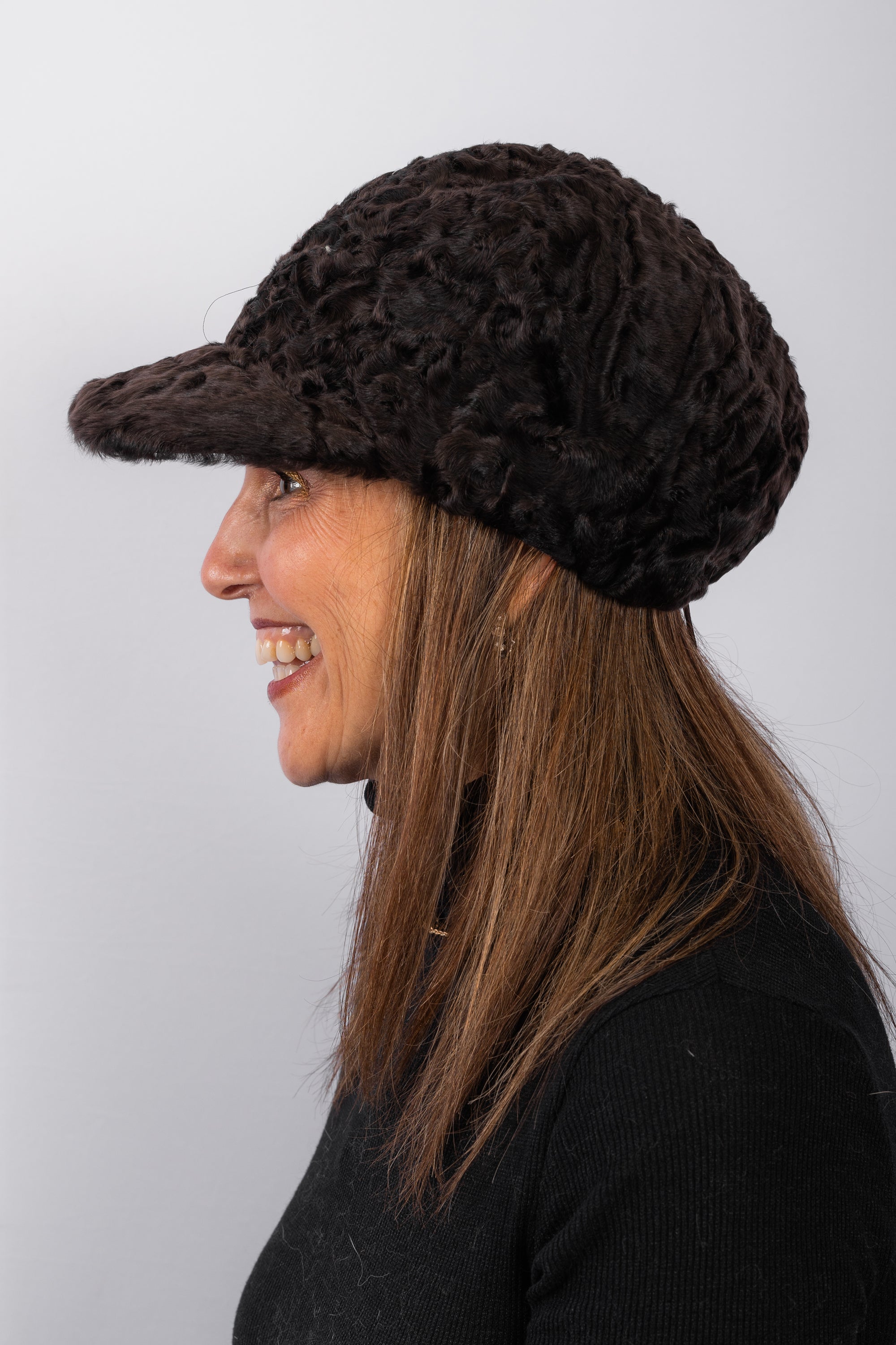 Espresso Swakara Lamb Hat