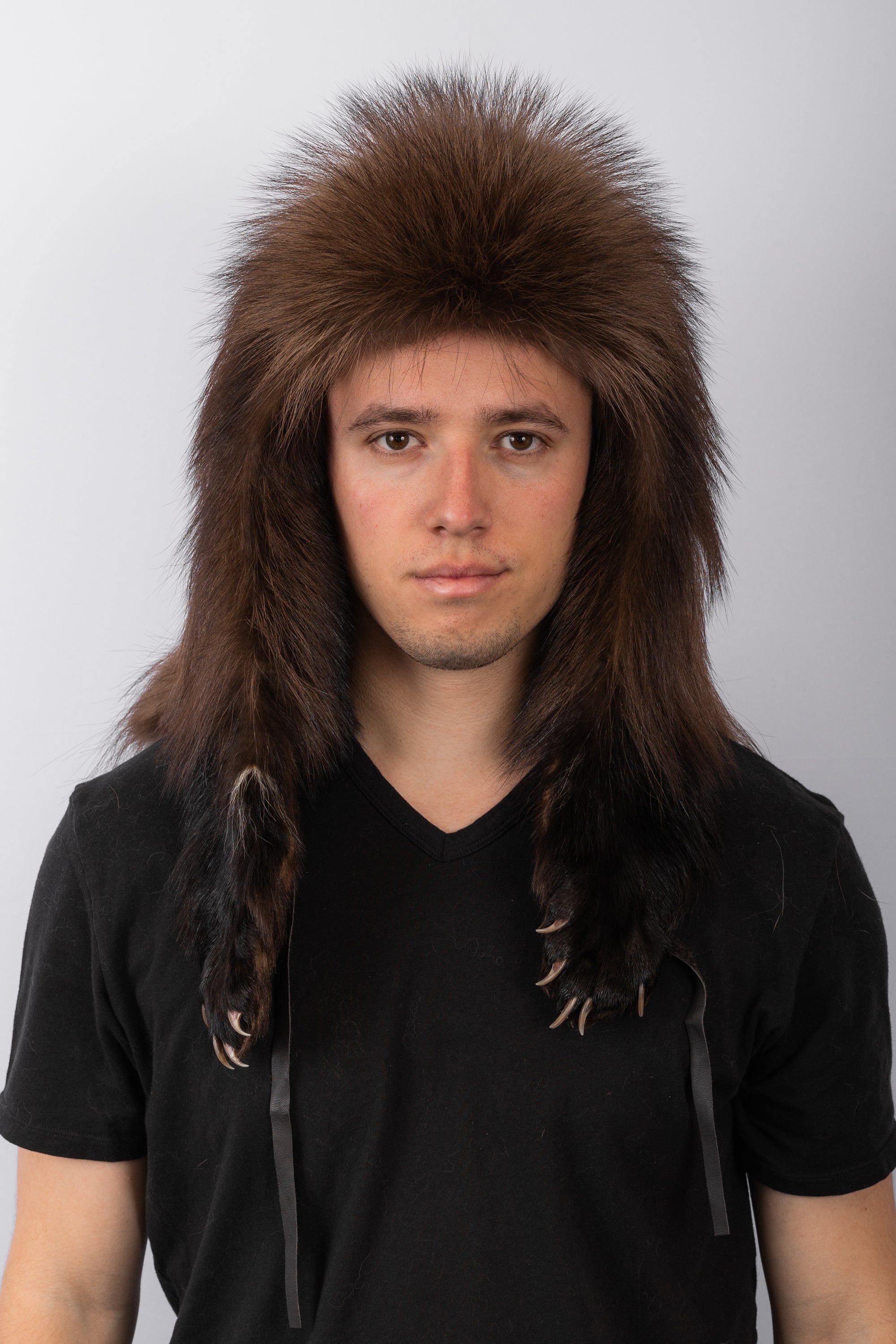 Natural Wolverine Trapper Hat