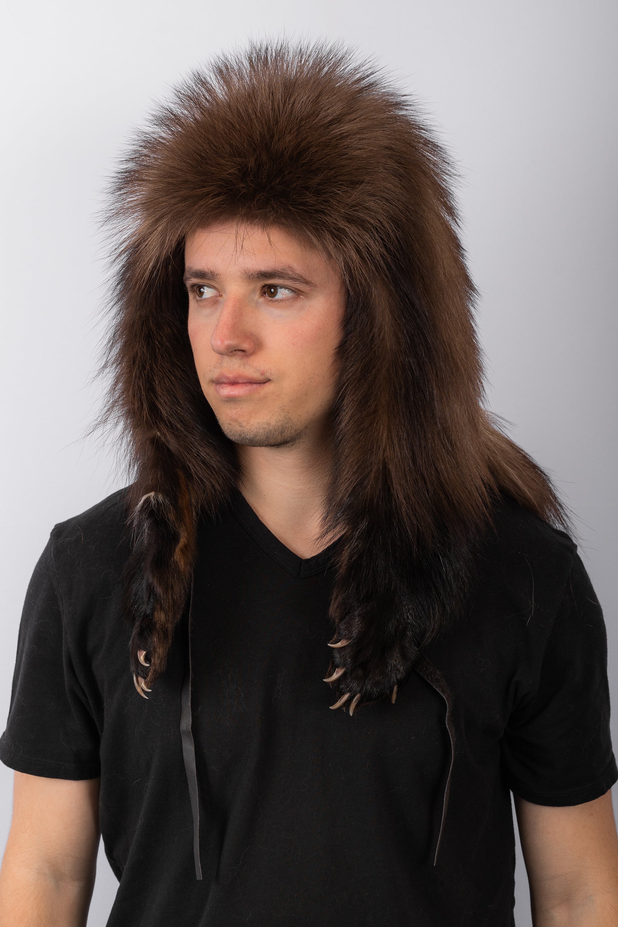 Natural Wolverine Trapper Hat