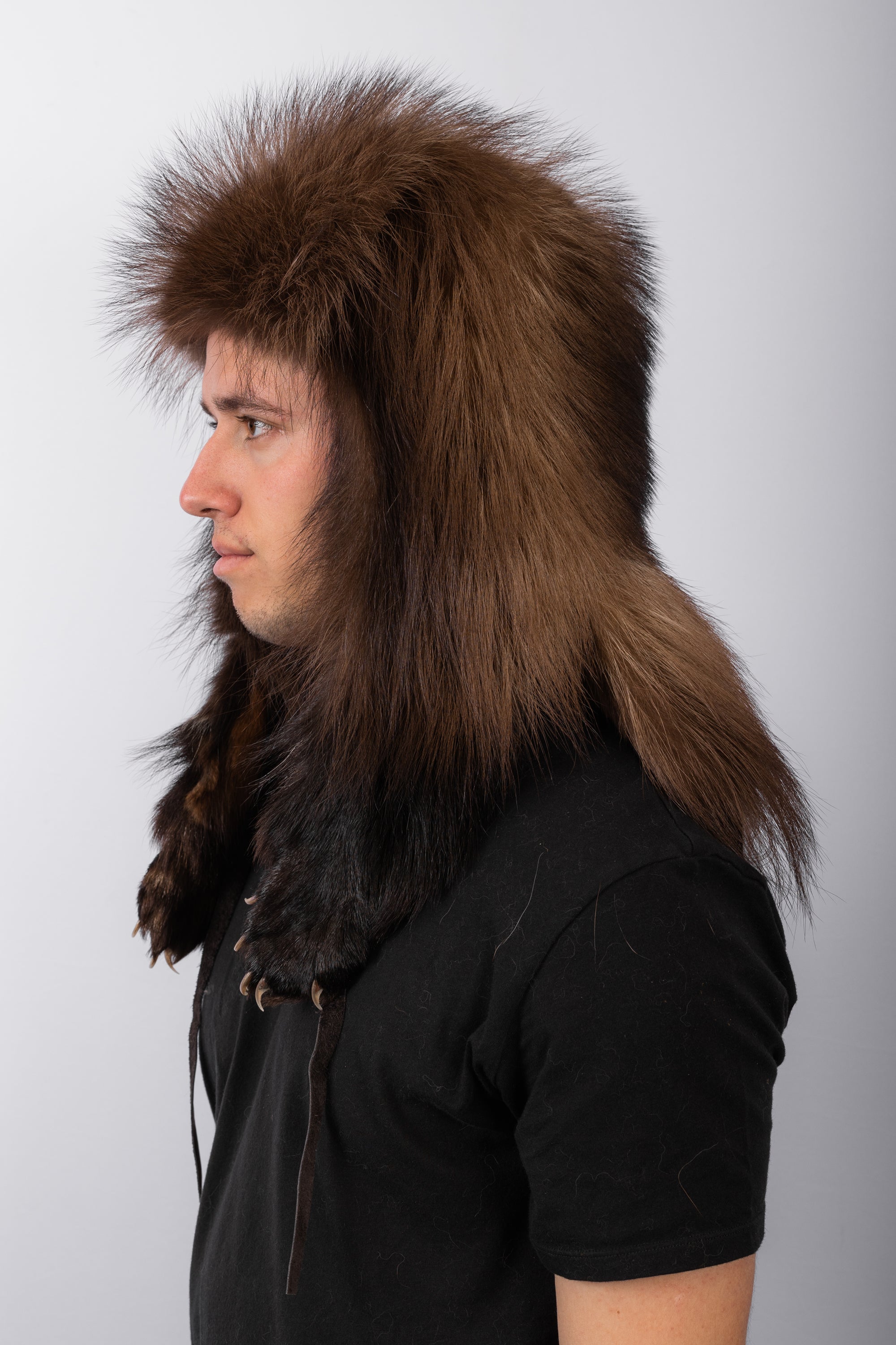 Natural Wolverine Trapper Hat