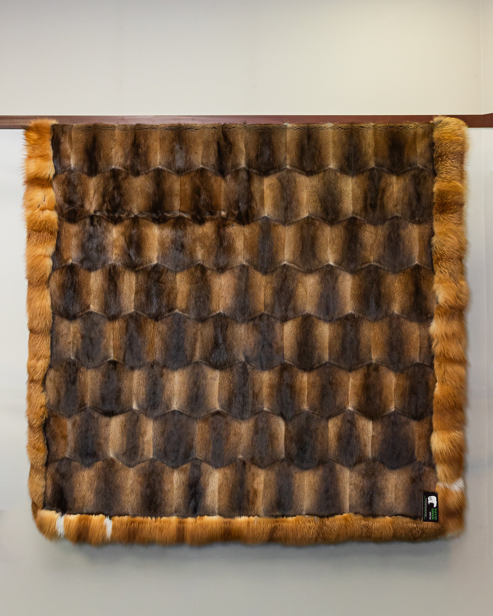 Natural Muskrat/Red Fox Blanket
