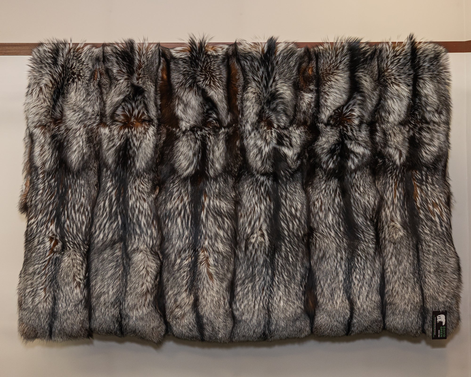 Crystal Dyed Silver Fox Blanket