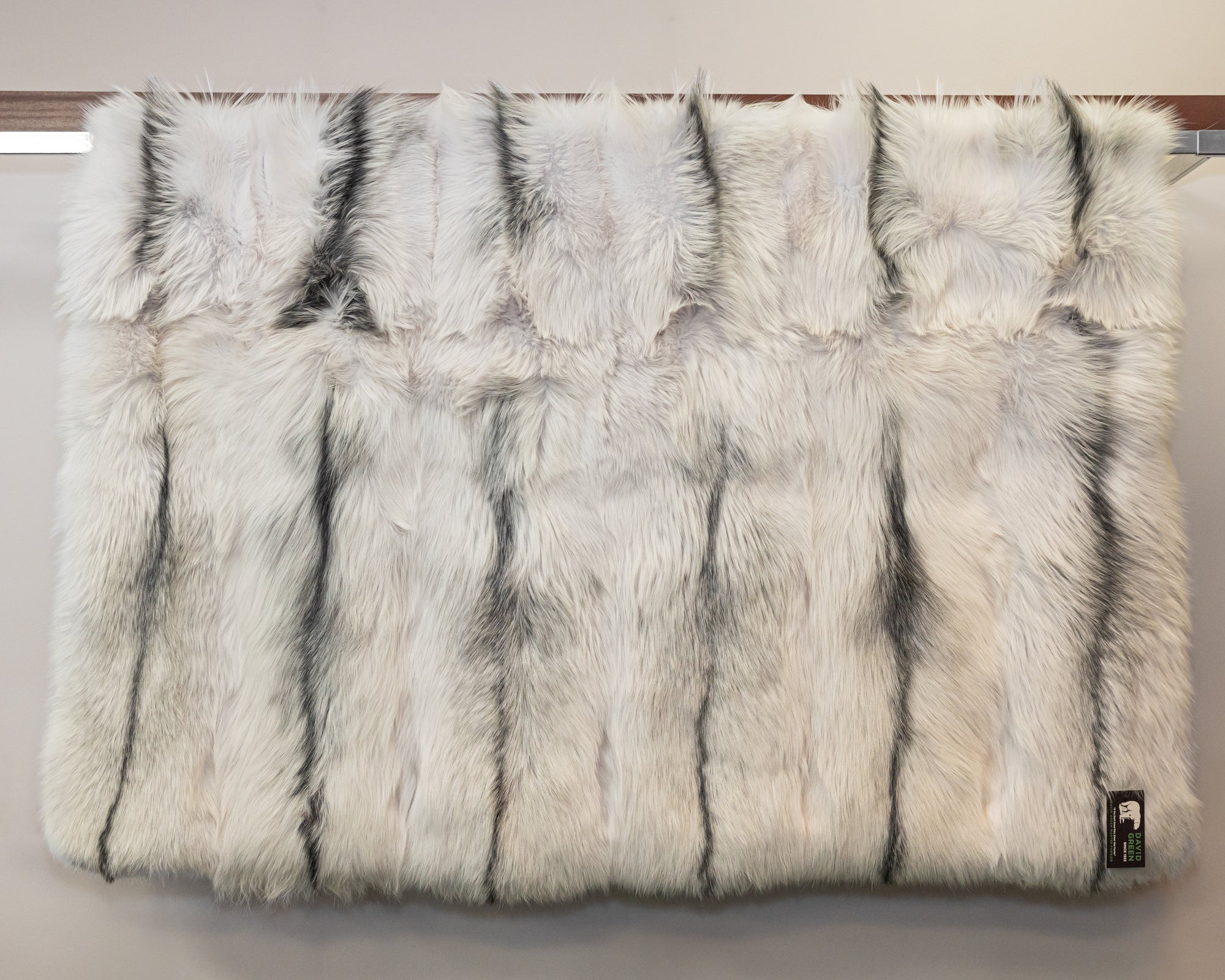 Natural Arctic Marble Fox Blanket