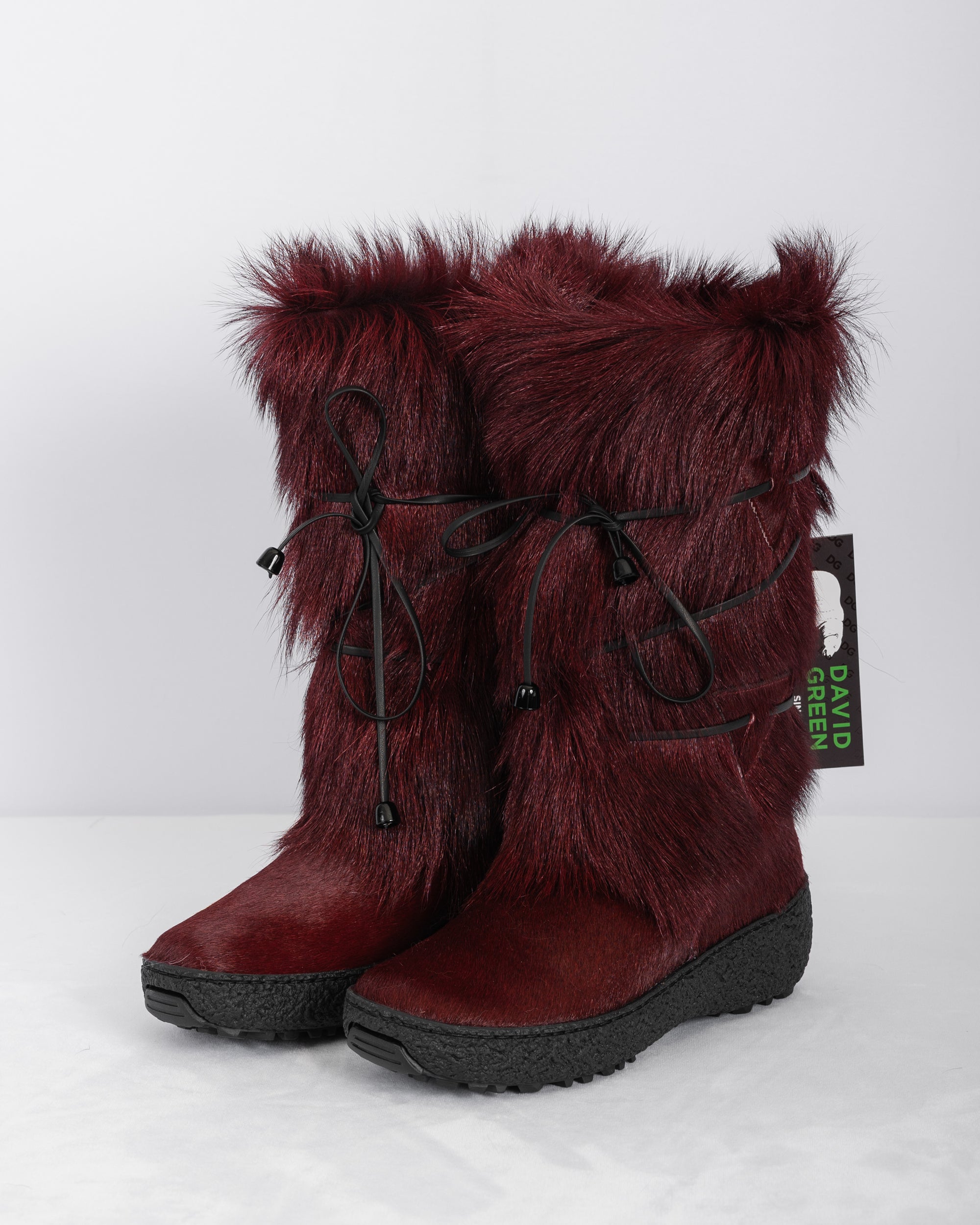 Merlot Goat/Merlot Calfskin Boots