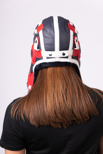 Red/White/Blue Shearling Aviator Hat