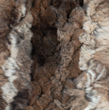 Load image into Gallery viewer, Denim/Charcoal Rex Rabbit Hat with Dyed to Match Fox Fur Trim
