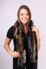 Load image into Gallery viewer, Multicolor Rex Rabbit and Fox Infinity Scarf
