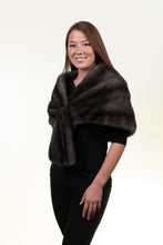 Load image into Gallery viewer, Natural Blue Iris Mink Wrap
