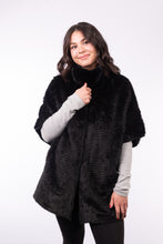 Load image into Gallery viewer, Layered Black Mink Jacket
