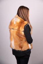 Load image into Gallery viewer, Natural Red Fox/Denim Vest
