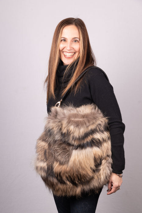 Natural Asiatic Raccoon Handbag