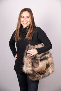 Natural Asiatic Raccoon Handbag