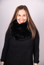 Load image into Gallery viewer, Rex Rabbit Cowl Neck - Black
