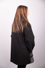 Load image into Gallery viewer, Grey/Seafoam/Silver Mink and Black Loro Piana Cashmere Cape
