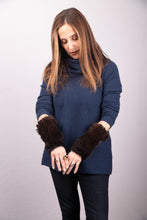 Load image into Gallery viewer, Mahogany Mink Fingerless Gloves
